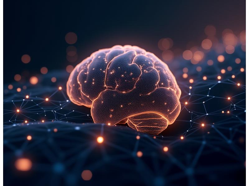Abstract representation of data flow and connectivity, symbolizing personalized technology in wellness.