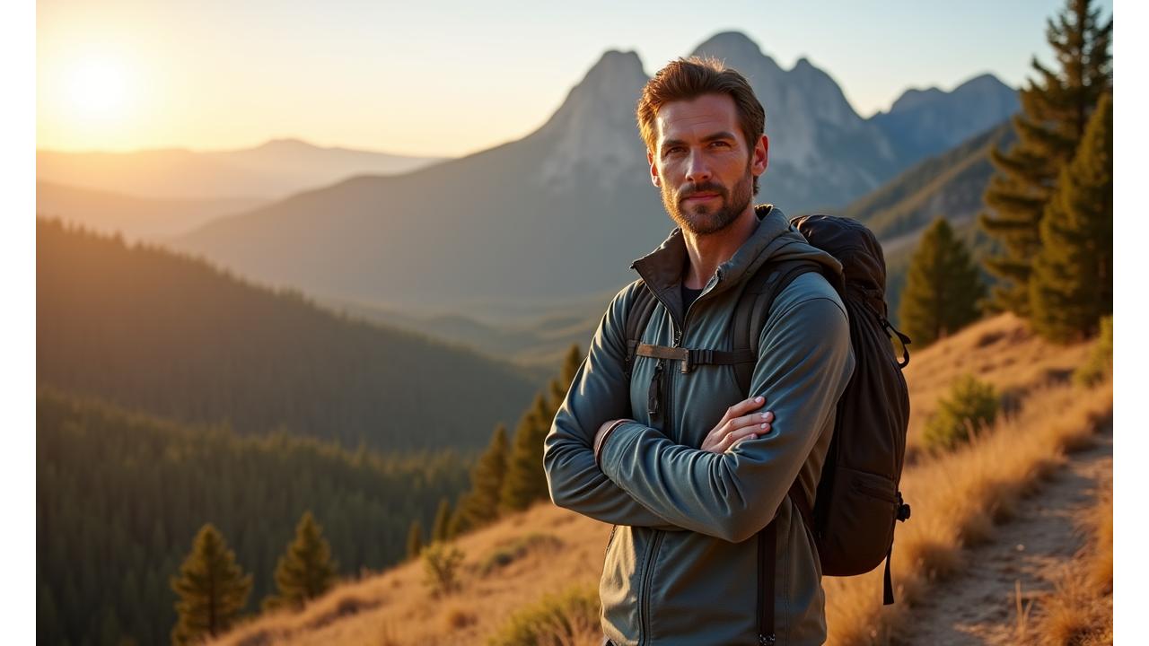 Man hiking on a serene mountain trail overlooking Boulder, representing strength and well-being.