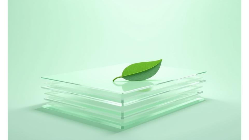 Abstract illustration of a secure, transparent legal document with a shimmering green leaf in the foreground, representing Veridian Bloom's commitment to clear and fair terms for its Boulder wellness community users.
